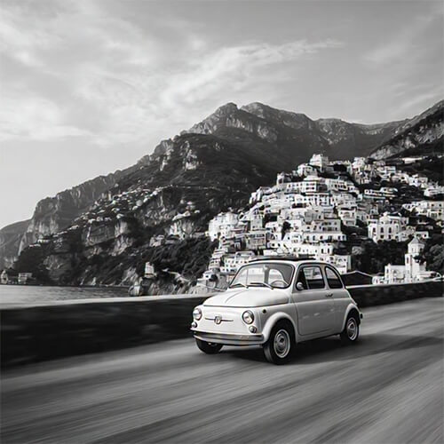 Une vieille Fiat 500